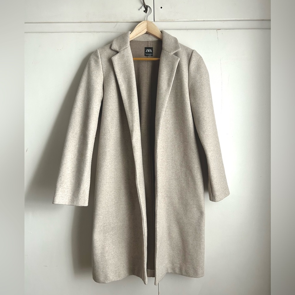 Zara Coat with Lapel Collar